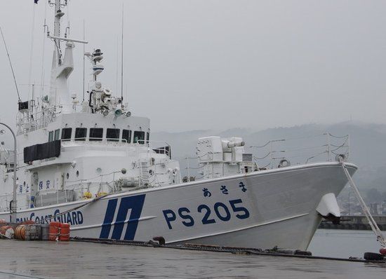 资料图：日本海保船大都配备武器。