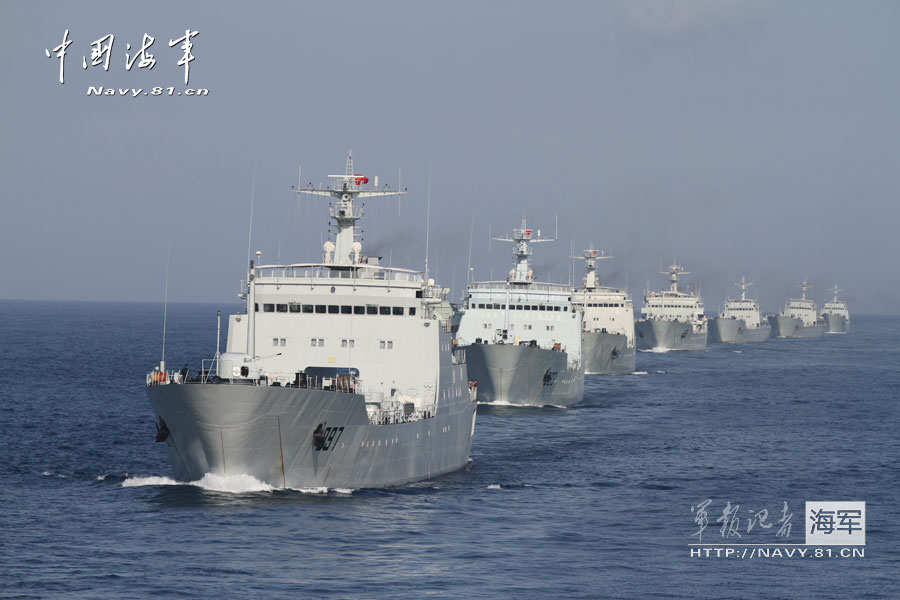 罕见！中国大规模登陆舰队演练两栖作战
