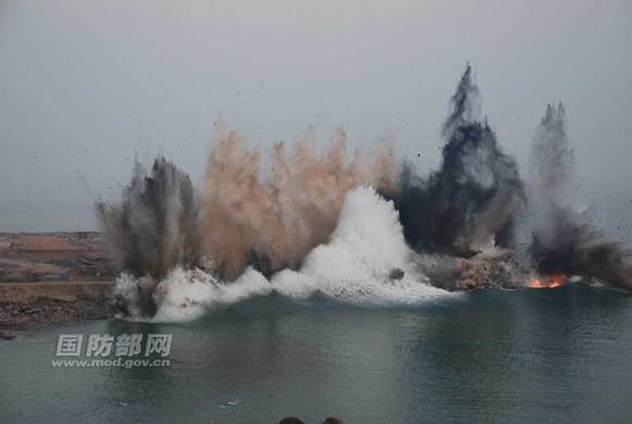 浅水爆破