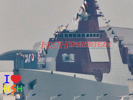 网友曝中国新一代052D驱逐舰最新进展图