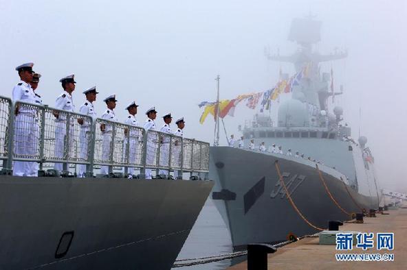 中国7艘舰艇赴俄参加中俄军事演习