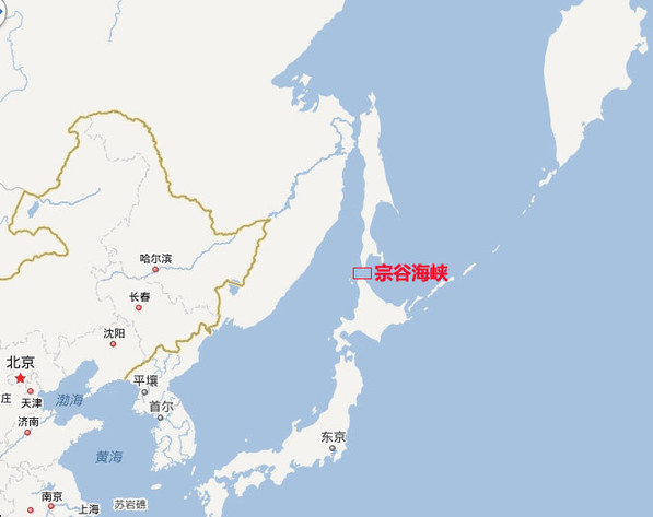 宗谷海峡的地理位置