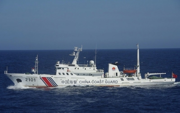 高清:我海警船第一次现身钓鱼岛海域【2】