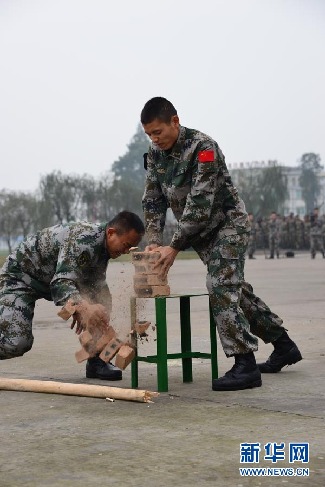 直击中印反恐联训：印士兵表演“杂技”