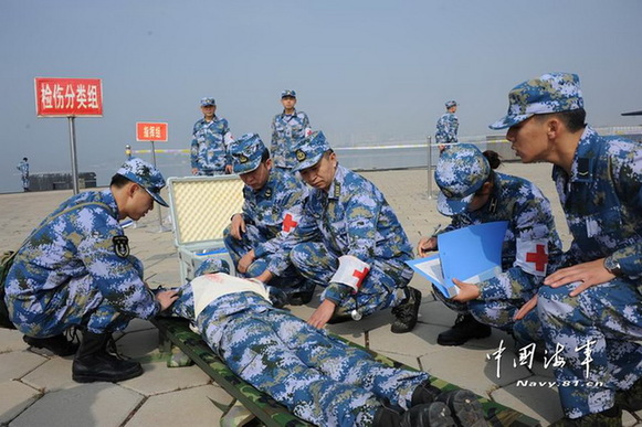 高清：北海舰队出动新型战舰警戒机在黄海实弹演练【9】