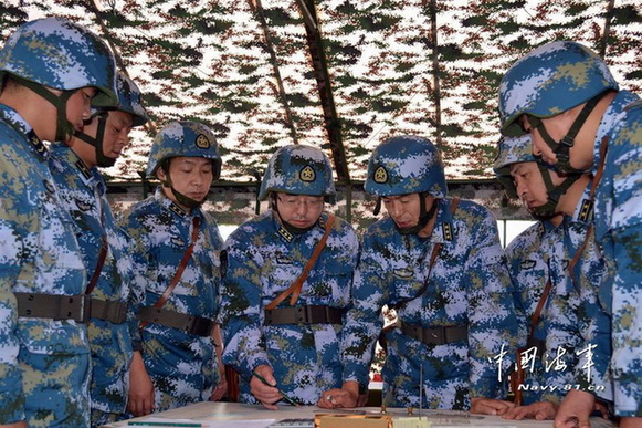 高清：北海舰队出动新型战舰警戒机在黄海实弹演练【21】
