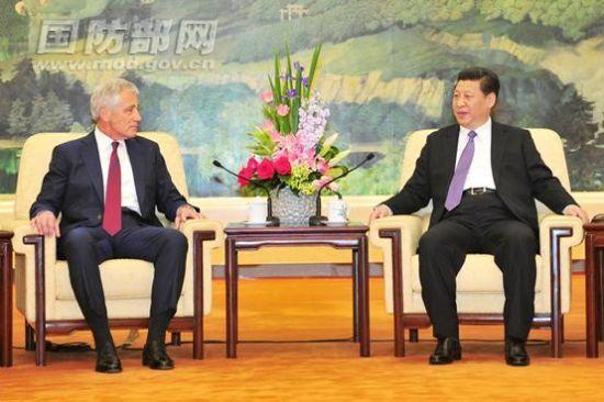 习近平会见美防长:中美应坚持不冲突不对抗